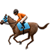 🏇🏾 horse racing: medium-dark skin tone display on Apple